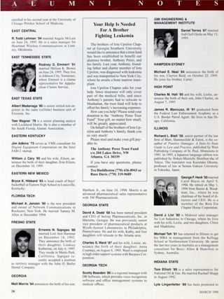 Alumni Notes, March 1996, Continued